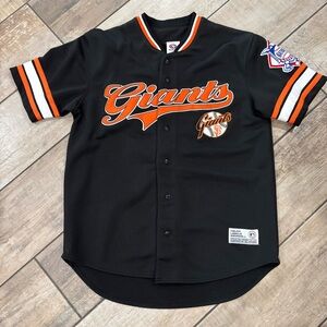 MLB True Fan San Francisco Giants Moses Alou Jersey Men’s Medium Black Orange